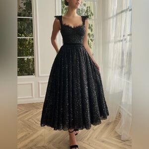 Black Sequin Formal Gown